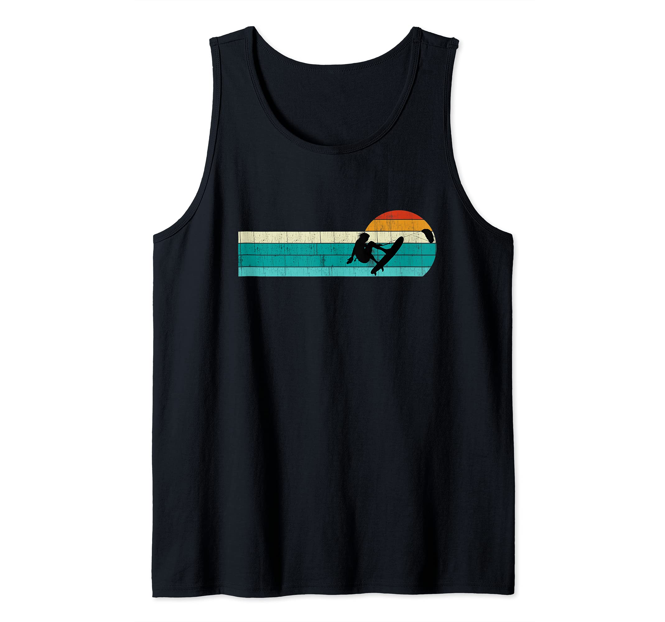 Retro Vintage Kitesurfing: Funny kitesurfing kiteboarding Tank Top