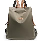 Women's Backpack Purse Nylon Anti-theft Water Resistant Lightweight Small Shoulder Bags for Travle Cute Fashion Computer Bag for Work Daily Laptop Backpack Ladies Army Green