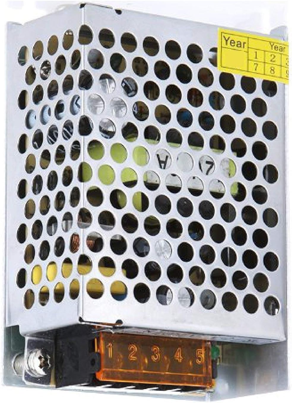 Glitz Metal 12V DC 3 Amperes Power Supply SMPS, Charger, Adaptar for LED Strips, Modem, Camera, CCTV (Silver)