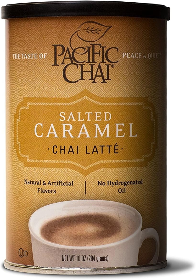 Pacific Chai Latte Mix Canister - Salted Caramel Chai - 10 oz