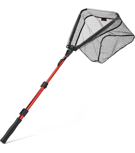 Amazon.com: Fish Net Handle Net Rubber Fish Nylon Fishing Nets Mesh Trout  Bag Tackle Mesh Net Fly Fishing Landing Net Dip Net : Sports & Outdoors