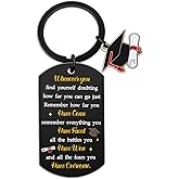 2026 Inspirational Graduation Keychain - Stainless Steel Graduation Gift - Motivational Keychain for High School College Graduates - Personalized Gift for Students, Friends,Teachers Stocking Stuffers