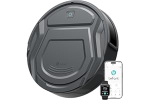 Lefant Robot Vacuum Cleaner, 6 Cleaning Modes, 200 Mins Runtime, 4000Pa Suction, SmartSense Technology, Multi-Surface Cleanin