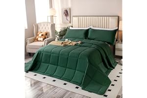 SOULOOOE Oversized King Plus Comforter, 128x120 Extra Large King Size Quilts 3 Pieces, Lightweight Reversible All Season Down Alternative Duvet Insert Comforter with 8 Corner Tabs