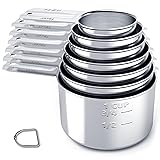 TILUCK Stainless Steel Measuring Cups Set,Kitchen