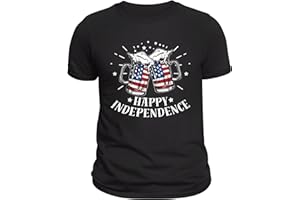Dekoresyon 4th of July Shirts for Men USA Beer Shirt Patriotic Shirts for Men Graphic Tees Mens Short Sleeve Shirts