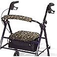 Universal Rollator Walker Seat and Backrest Rollbar Covers Set Adjustable Soft Walker Cover Accessories Unisex
