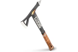 ESTWING Tomahawk Axe - 16.25" Lightweight Hatchet with Forged Steel Construction & Genuine Leather Grip - ETA