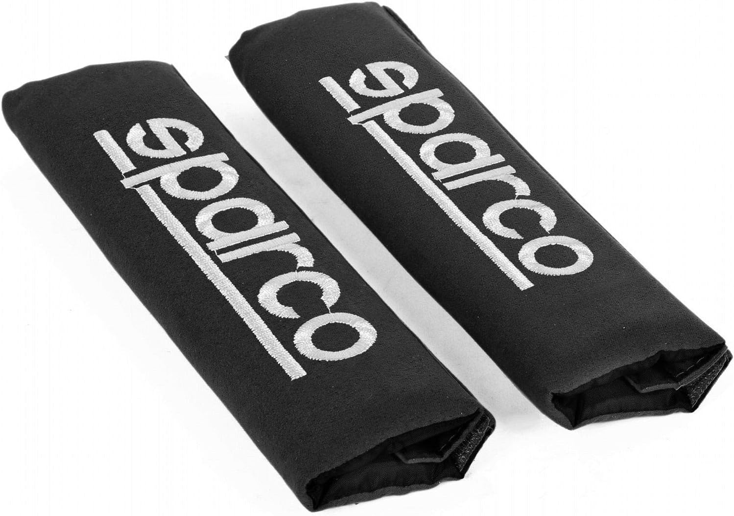 SPARCO SPC1204BK Seat Belt Padding, Black, 2 Units, Nero