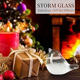 Fuoliystep Glass Storm Glass Weather Forecaster Barometer Predictor Office Home view 4