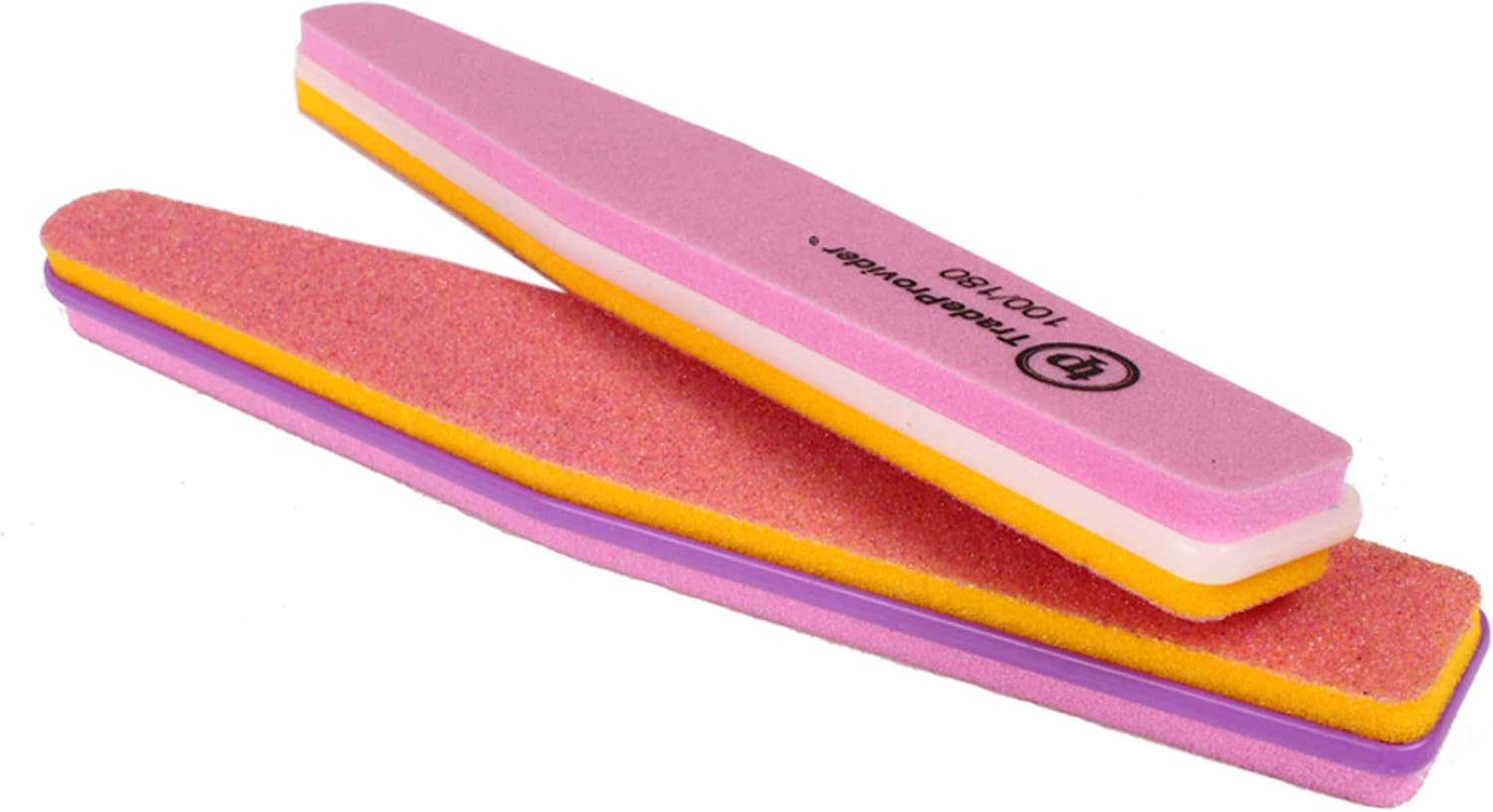TradeProvider® Nail File 100/180 Grit (14 Pack), Acrylic Nail Files for Men and Women Coarse Nail Filer