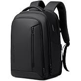 Fenree.geer Business Travel Backpack for Men, Expandable Water Resistant 17 Inch Laptop Backpack with USB Port, Black Computer Backpack for College/Work