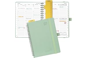 POPRUN Planner 2026-2027 (Medium - 6.5'' x 8.5'') Academic Weekly Calendar (July 2026 - June 2027) with Hourly Time Slots, Mo