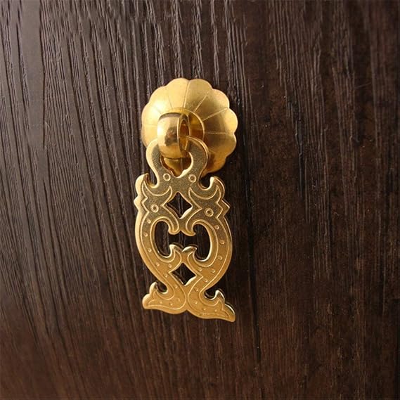 Tiradores de cocina 5 x Material de latón de tono dorado Tiradores de