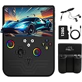PandoraGame R60MAX Retro Handheld Gaming Console, 6.0-Inch HD IPS Screen, 6000mAh Battery, 40000+ Classic Games Pre-Installed, Save/Load State, Linux OS, Gift for Gamers (Black)