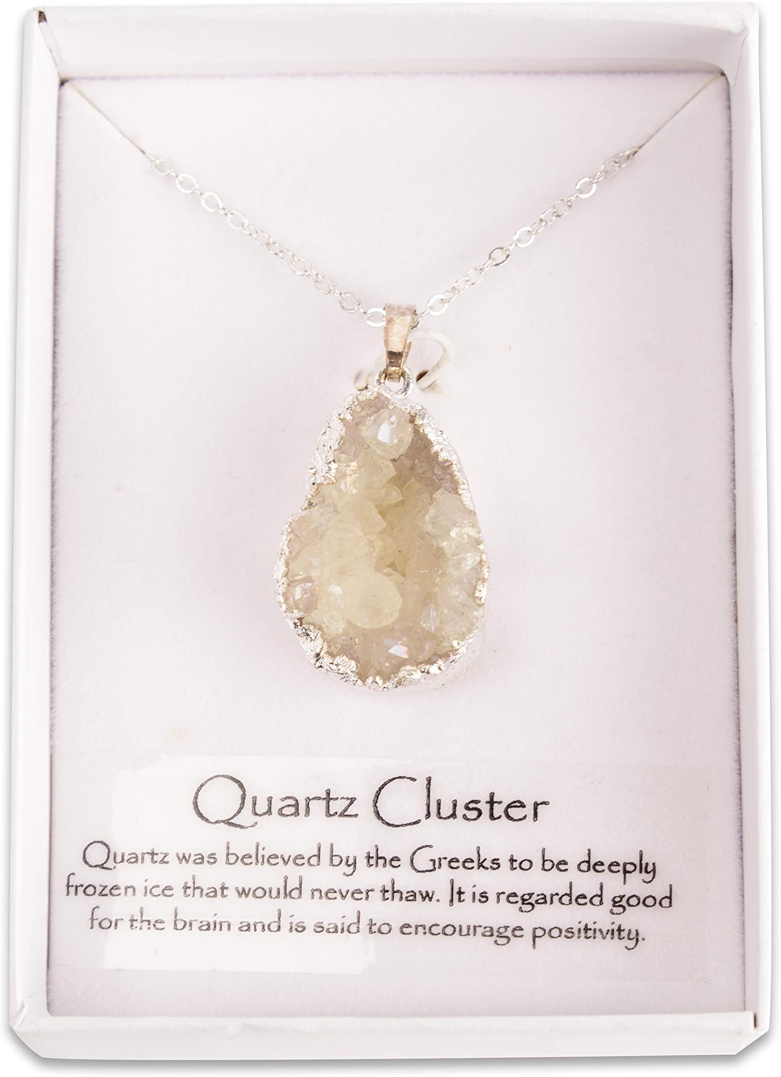 Aura Quartz Pendant - Beautiful, Sparkling Genuine Aura Quartz! - Clear Quartz