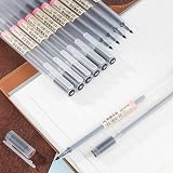 ABEIER XSG Black Gel Pens 0.5mm Extra Fine 12 Packs Office Stationery view 2