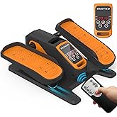 Under Desk Elliptical Machine, Electric Elliptical Exerciser for Senior, Quiet & Small Electric Seated Pedal Exerciser for Home with Display Monitor, Remote Control & 12 Adjustable Speeds