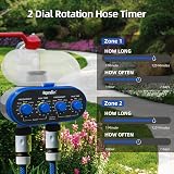 Aqualin Hose Water Timer with 2 Outlets for Garden Irrigation System view 2