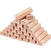 Gipizi 30Pcs Wooden Place Card Holders, Wood Photo Picture Card Holders for Weddings Banquets and Parties, Beech Table Number Holder Stands, Wood Menu Holder for Restaurants