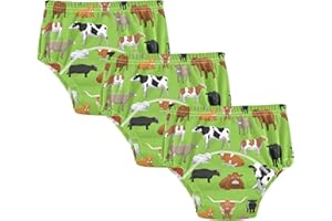 Mazeann Toddler Potty Training Underwear Cotton Absorbent Soft Baby Girl Boy Potty Training Pant 2t-5t