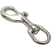Scuba Choice Marine Grade Clip Stainless Steel Swivel Eye Bolt Snap 3.25" – Durable Boat, Diving & Outdoor Gear Connector for Secure Attachment