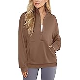 LYANER Women's Half Zip Long Sleeve Hoodies Sweatshirt with Pockets Pullover Top