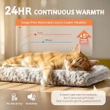 MORA PETS Self Heating Cat Bed 56x43 cm Reversible Washable Pad Indoor Outdoor view 3