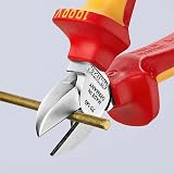 Knipex Diagonal Cutter 140 mm Chrome-Plated Insulated VDE 70 06 140 view 5