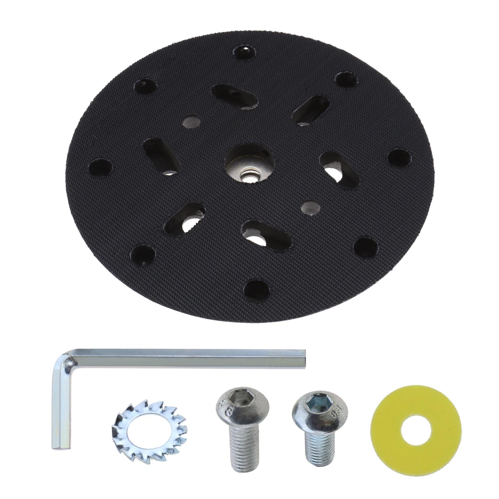 ECSiNG 6 Inch 17 Holes Sanding Disc Pad Backing Sander Hook and Loop Sander Replacement Pad Compatible with Makita BO6030 & BO6040 Festool RO1 ES150 ET2