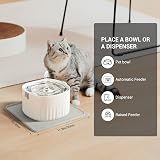 Coomazy Silicone Dog Food Mat Grey 11.8x11.8in Non Slip Waterproof view 2