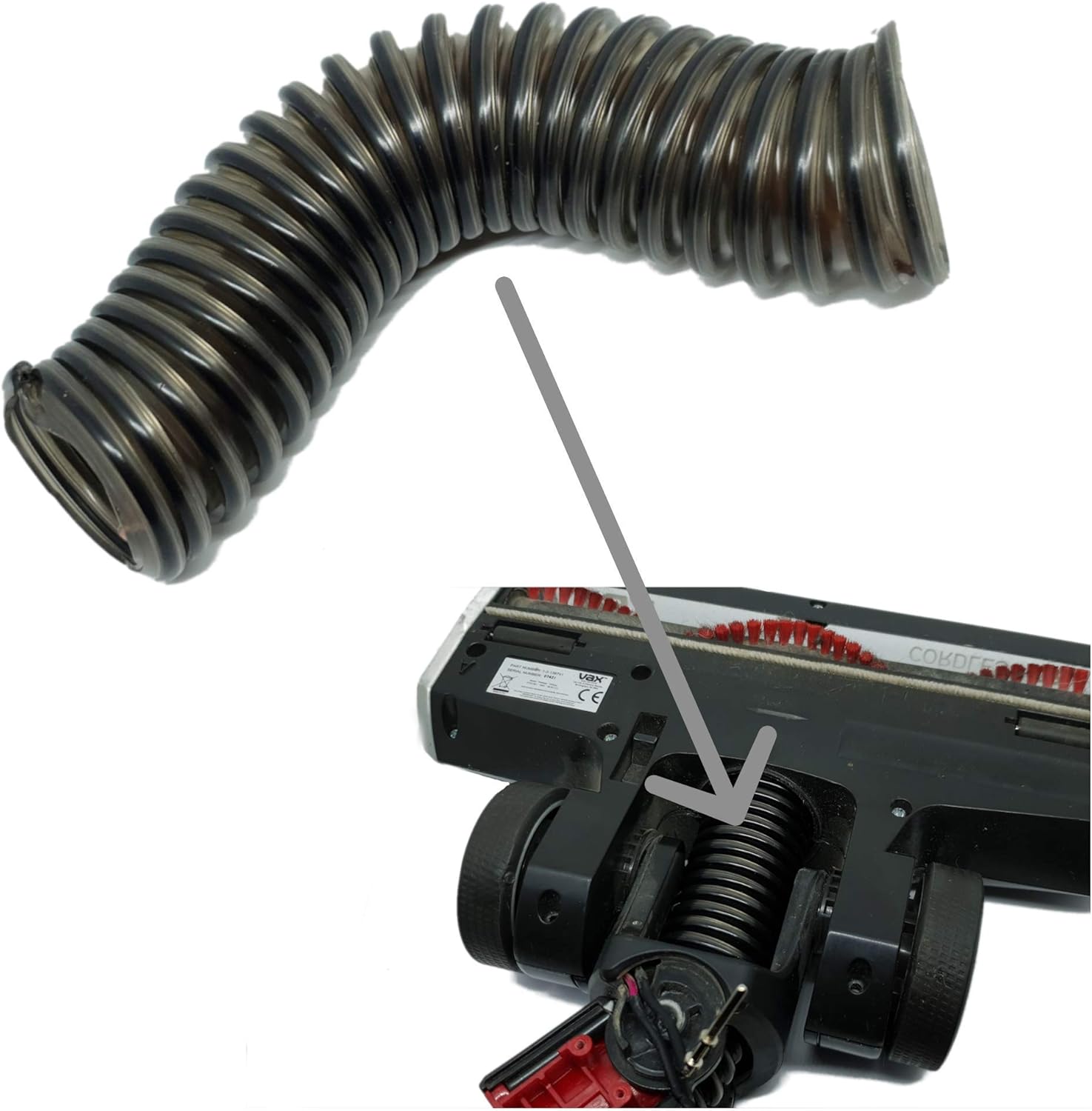 bartyspares Lower Duct Repair Split Cut Hose for VAX BLADE Floor Head