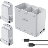 YATEOO Intelligent Flight Battery Plus(2-Pack) with Bi-Directional Charging Hub for DJI Mini 4 Pro/Mini3/Mini 3 Pro,3850mAh 47 Mins Flight Time Upgrade 2026 (2 Batteries with Charger)