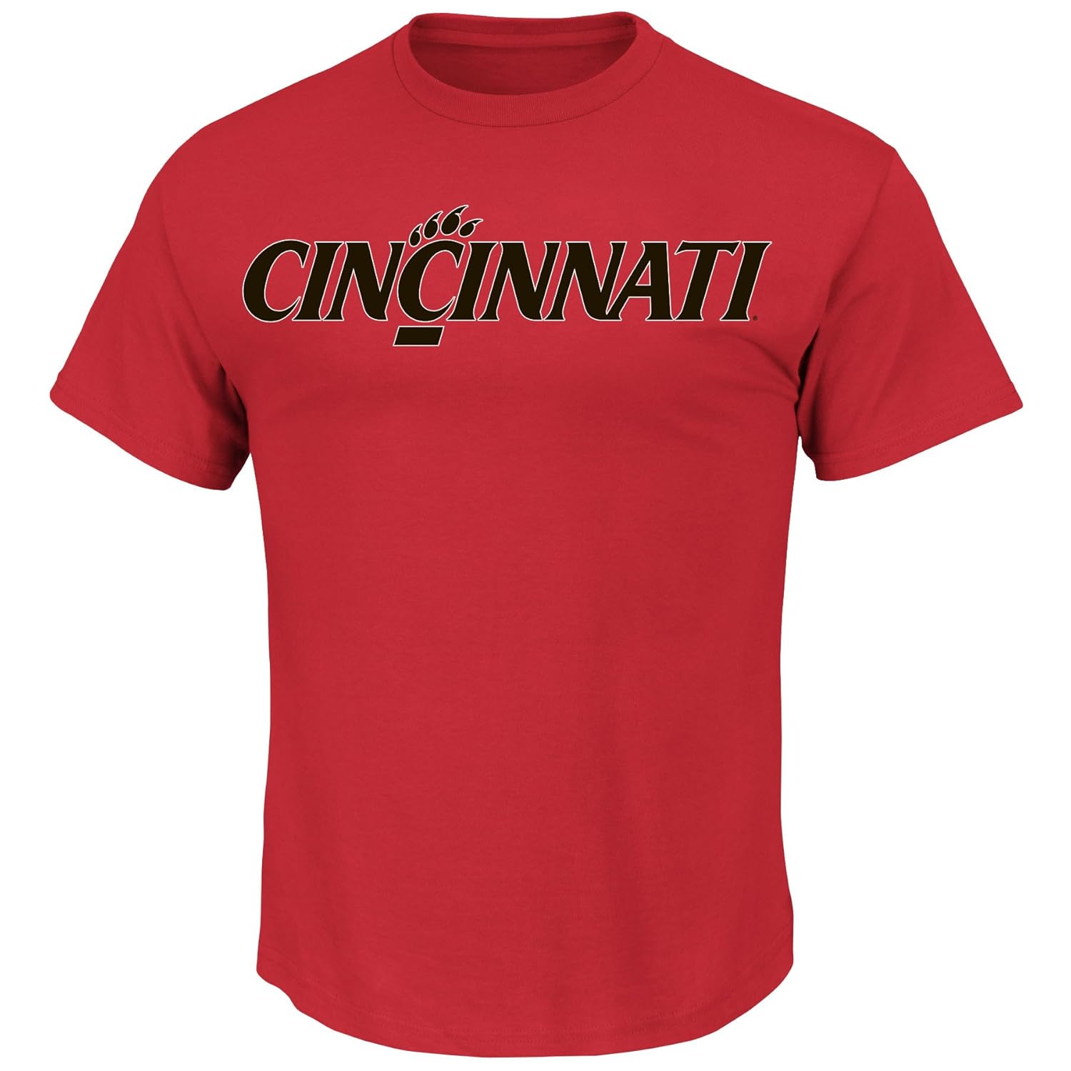 NCAA University of Cincinnati Men's Master This Short Sleeve Tee, Red