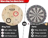 TUAHOO Hoopla Ring Toss Game Wooden Board Hookey for Kids Adults Indoor Outdoor view 5