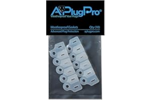 APLUGPRO WEATHERPROOF YOUR PLUGS The Original Weatherproof Gaskets - Made in USA, for Outdoor Christmas Lights Installation, Outdoor Outlet Cover, Stop GFCIs from Tripping - by APlugPro