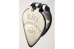 Black Mountain Medium Gauge Thumb Picks for Acoustic Guitar, Electric Guitar, Ukulele, Banjo, and More - Spring Loaded Universal Fit for Medium to XL Thumbs - Premium Finger Picks