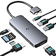 Docking Station for MacBook Pro Air, LIONWEI USB C Docking Station Dual Monitor, Dual HDMI Adapter Hub for Mac MacBook Pro with 2 HDMI, 3 USB 3.0, SD TF Card Reader and 100W PD USB C Charging Port