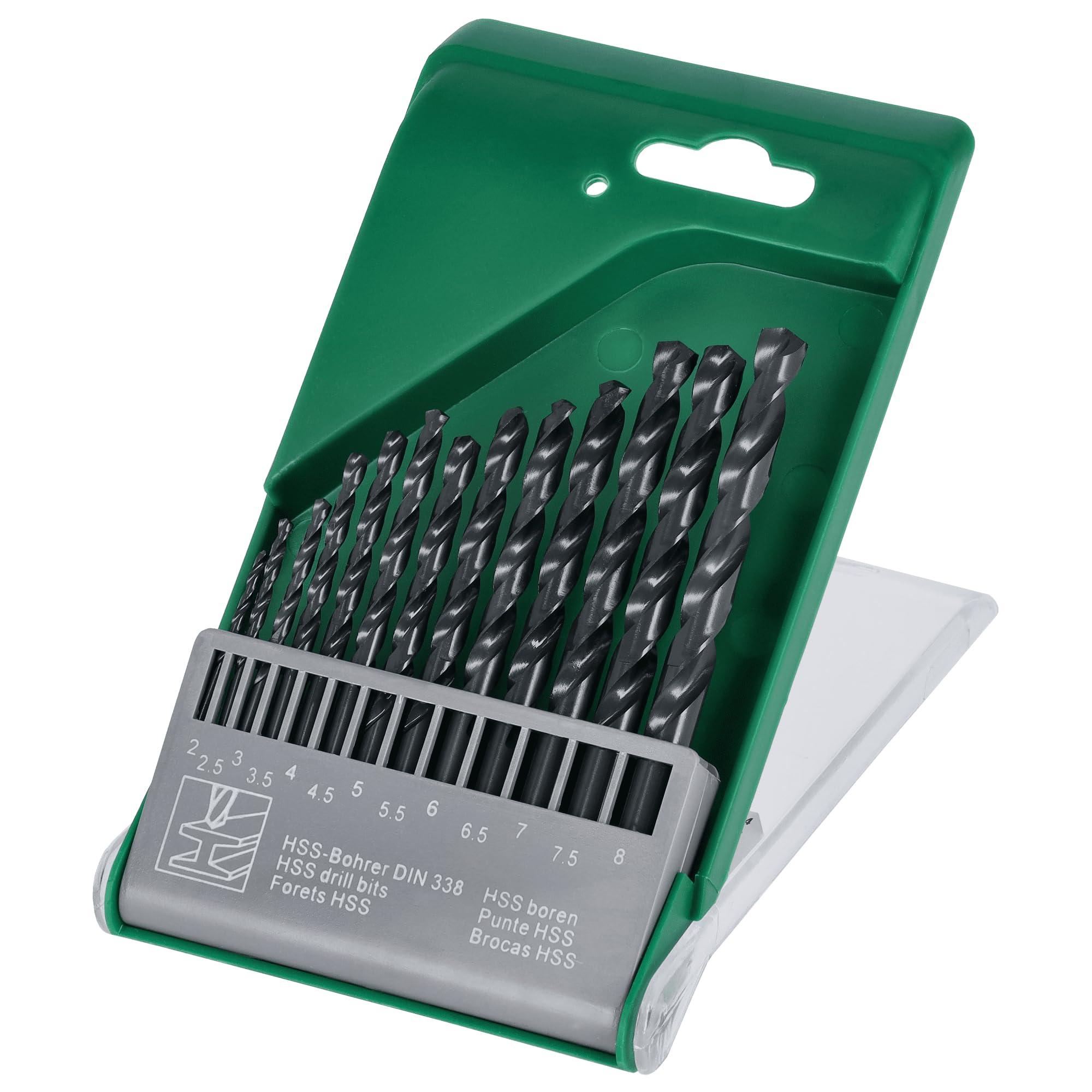 STALCO Wood Drill Set 8-Piece Diameter 3-10 mm Spiral Drill Bit Wood Drill Bit Set
