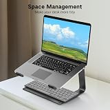 Tonmom Aluminum Laptop Stand Desk Riser Ventilated 10-15.6 inch Laptops view 5
