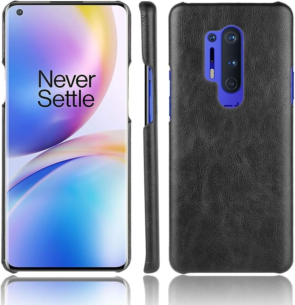 Amazon Com Zq House For Oneplus 8 Pro Shockproof Litchi Texture Pc Pu Case Anti Dust Color Black Electronics