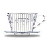 Melitta Coffee Dripper 1-2 Cup Clear Filter with