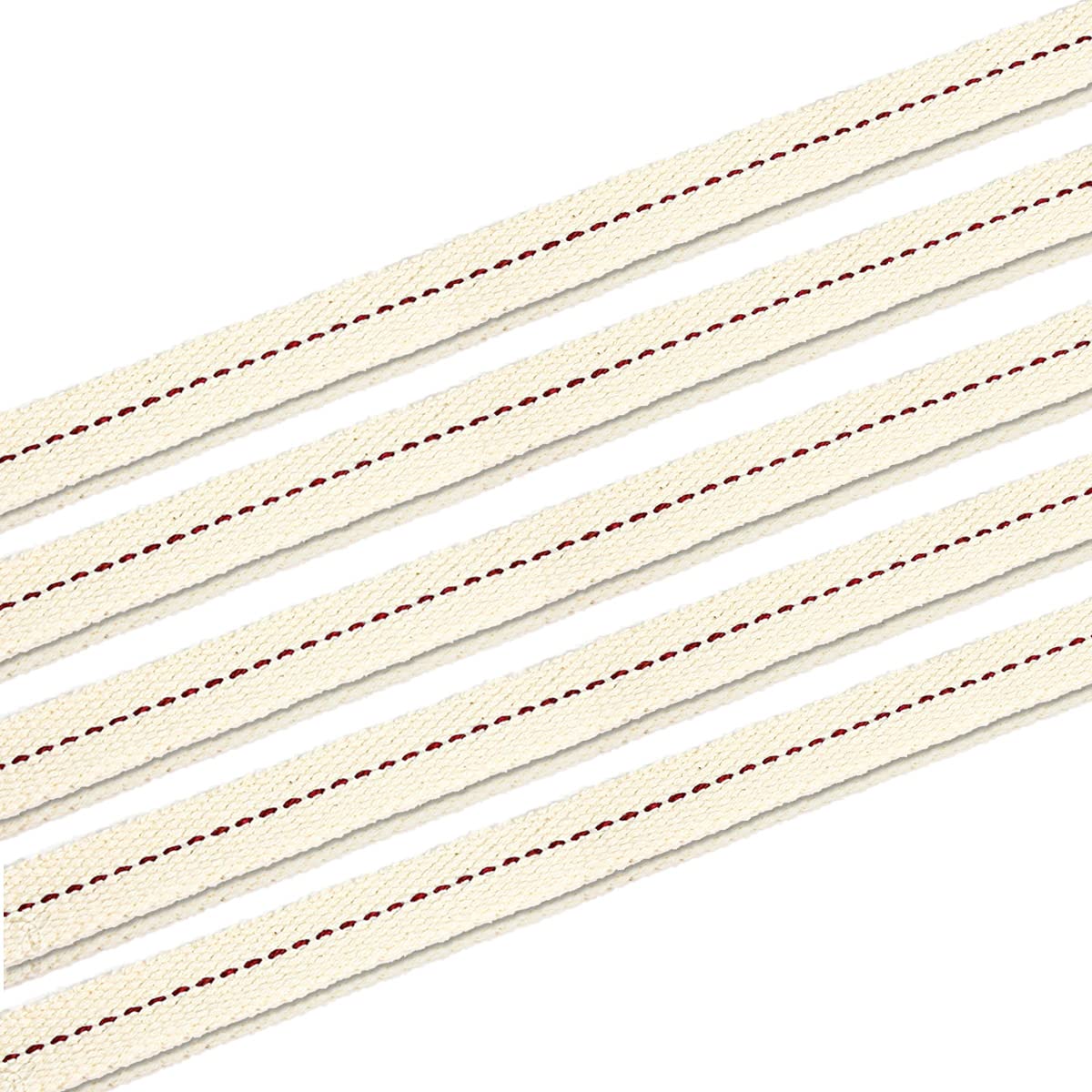 NKlaus 10 x12cm wick for fire hand storm lantern 12,5mm wide natural cotton flat strand wick for oil lamp 1370