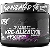 EFX Sports Kre-Alkalyn EFX Powder | pH Correct Creatine Monohydrate Powder Supplement | Strength, Muscle Growth & Performance | 55 Servings (Blue Frost)
