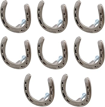 8 Piece Set Western Horseshoe Drawer Pull Cabinet Knobs Old
