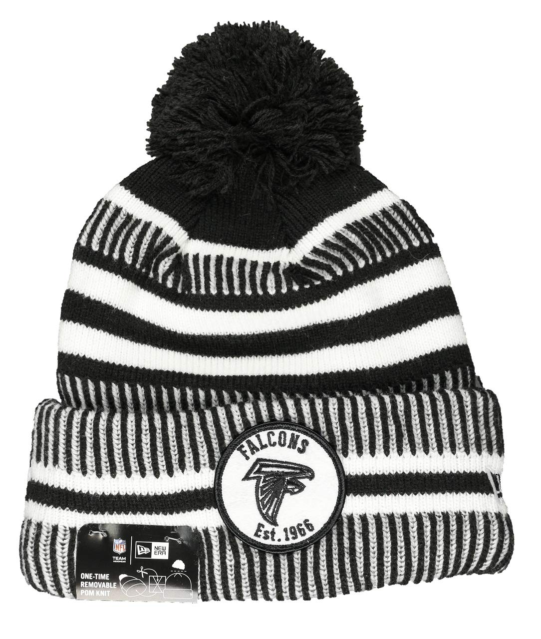 New Era NFL Atlanta Falcons Authentic 2019 Sideline Home Black Sport Bobble Knit
