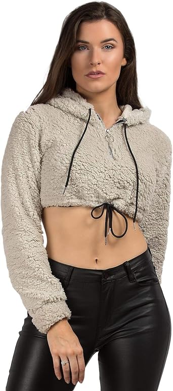 cropped teddy bear jacket