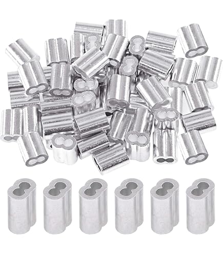 Kit 320 Pièces Manchon à Sertir Aluminium - 8 Tailles Pour Câbles Métalliques Et Viroles