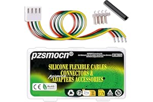 pzsmocn 10 Sets/40 Pcs JST VH 3.96mm Pitch 4 Pin 22AWG Silicone Cable Plug Socket Extension Cord Terminal Adapter Accessories Kit, Female Connector with Pre-Crimped Wire 20cm and Male Housing
