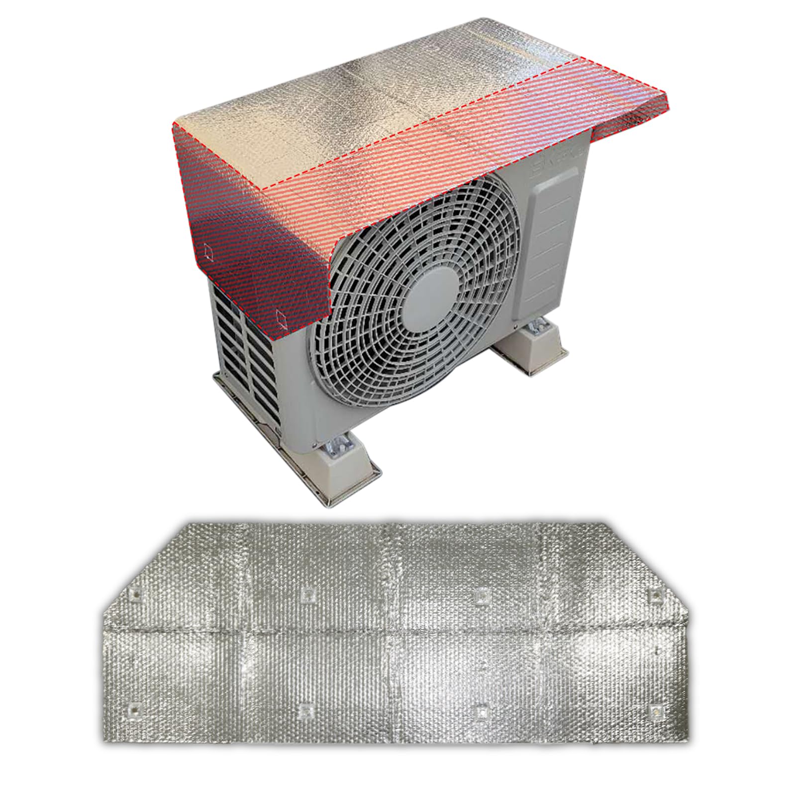 マグネット式エアコン室外機カバー (１枚)商品画像